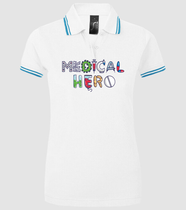 Medical Hero - Eroi de zi cu zi model alb pe tricou