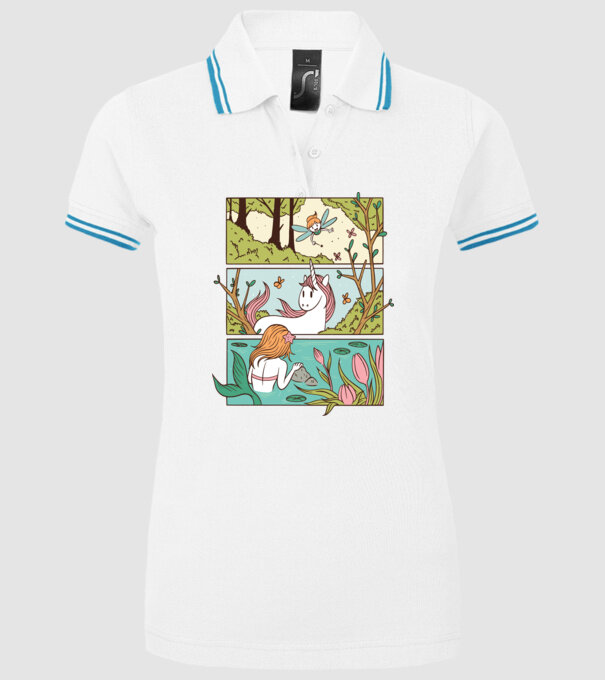 Lumea poveștilor model alb pe tricou