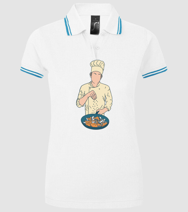Maestru Bucătar model alb pe tricou