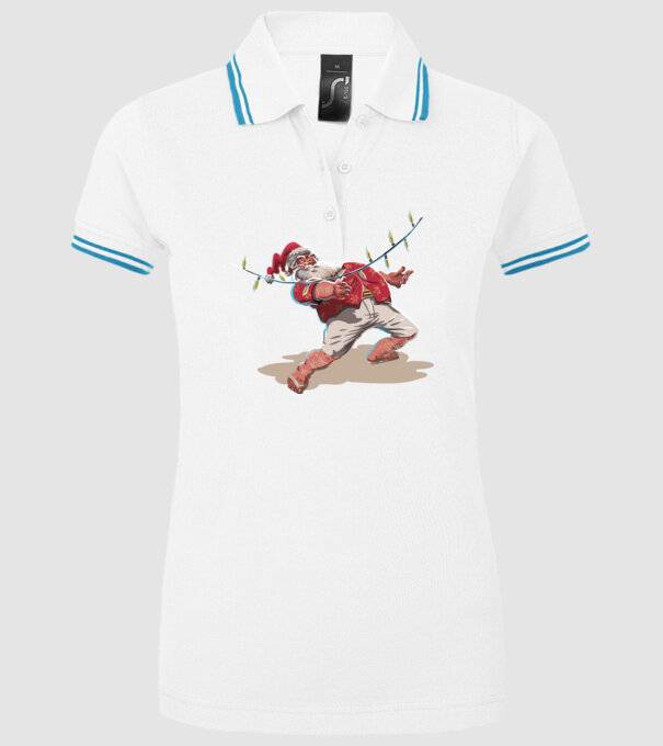 Limbo Moș Crăciun model alb pe tricou