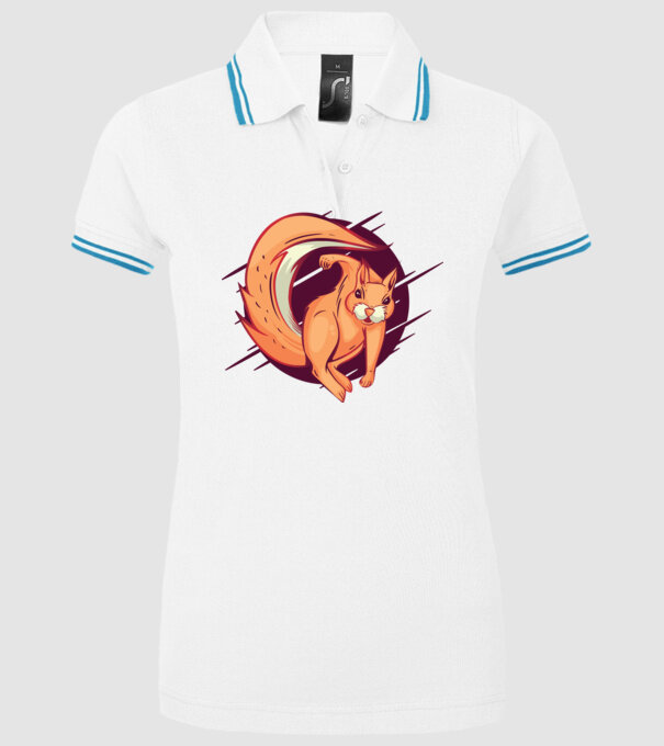 Supererou veveriță model alb pe tricou