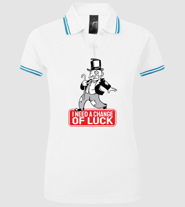 Monopoly - Am nevoie de puțin noroc model alb pe tricou