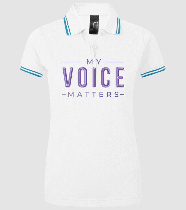 My Voice Matters de Ziua Femeii model alb pe tricou