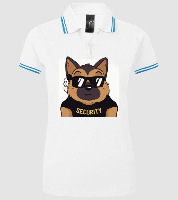 Ciobănesc german Security tricou amuzant cu Câine model alb pe tricou
