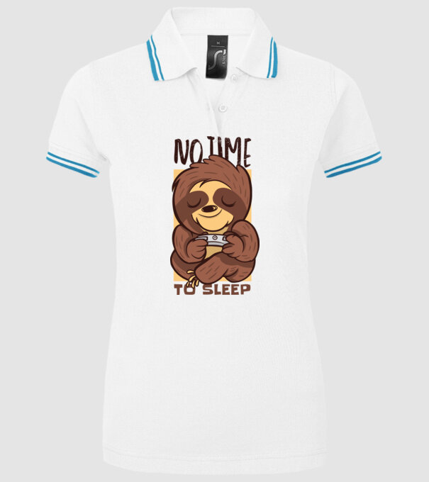 No time to sleep - Leneș drăguț model alb pe tricou