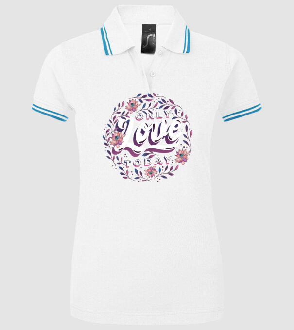 'Only Love Today tricou pentru Valentine''s Day' model alb pe tricou