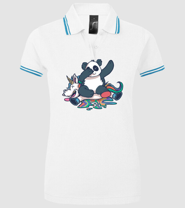 Panda DAB Unicorn model alb pe tricou