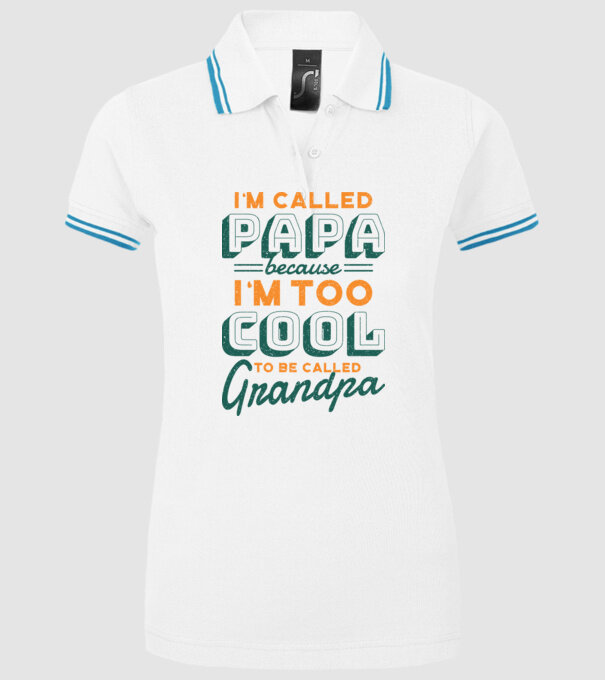 Mi se spune Tată pentru că sunt prea cool pentru a fi Bunic model alb pe tricou