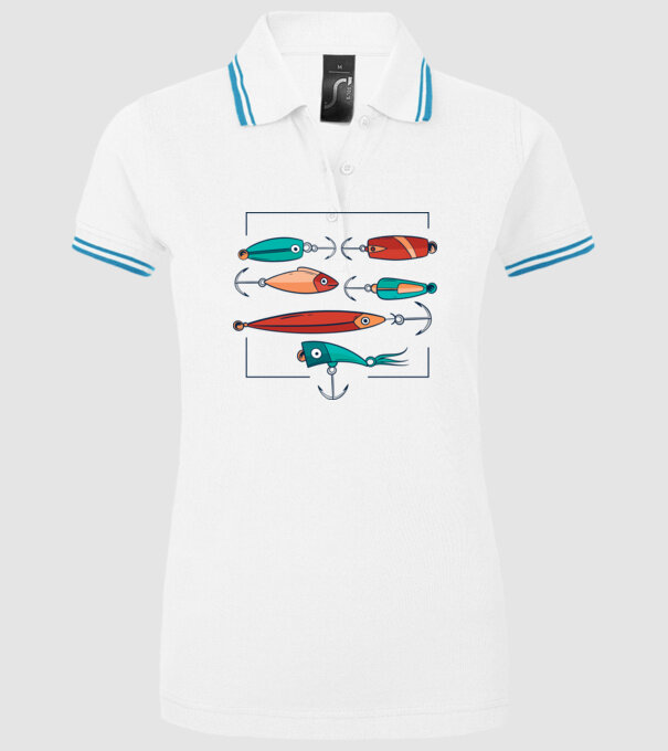 Pescuit la trena Momeli model alb pe tricou