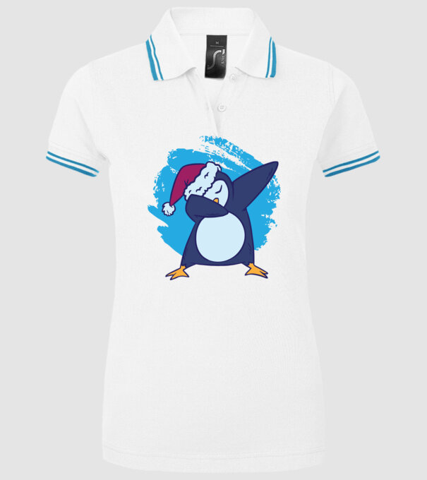 Pinguin DAB model alb pe tricou