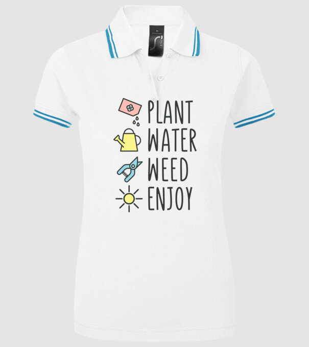 Plant Water Weed Enjoy model alb pe tricou
