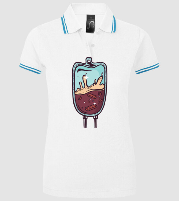 Porter Infuzie model alb pe tricou