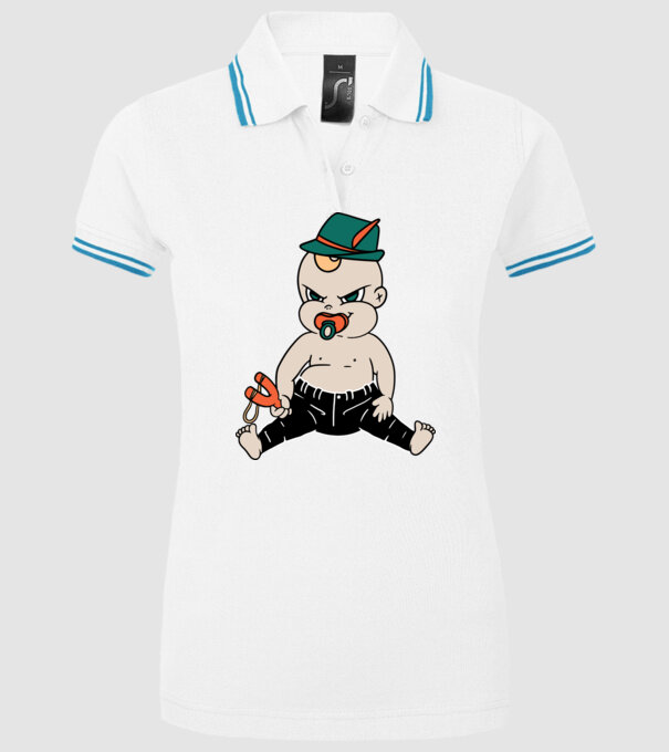 Bebe neastâmpărat model alb pe tricou