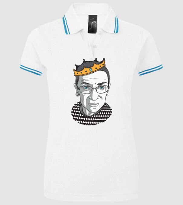 Ruth Bader Ginsburg model alb pe tricou