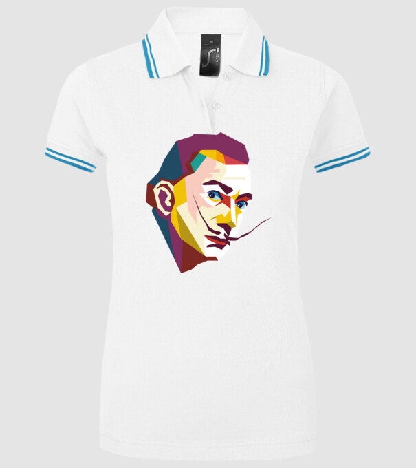 Salvador Dali abstract model alb pe tricou