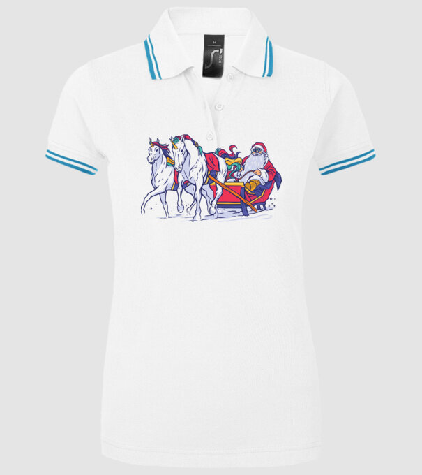Santa Unicorn Moș Crăciun model alb pe tricou