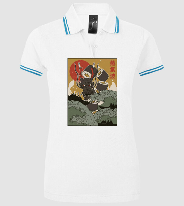 Dragon Sushi model alb pe tricou