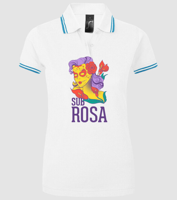 Sub Rosa model alb pe tricou