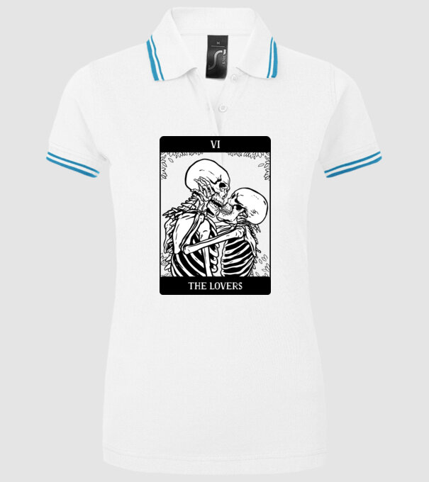 Schelete îndrăgostite model alb pe tricou