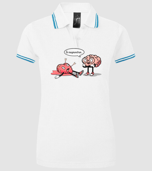 Inimă frântă - Terapie creier vs inimă model alb pe tricou