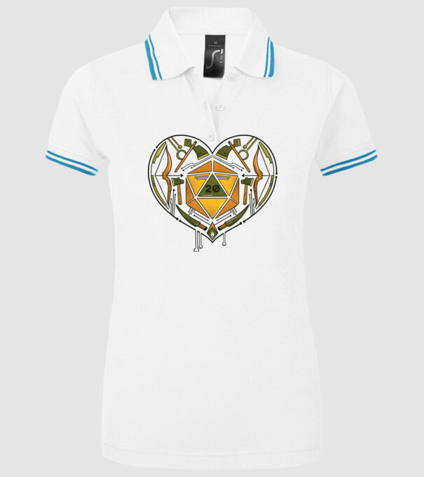 Joc de rol Dragoste model alb pe tricou