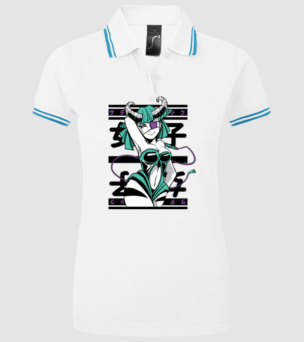 Fată sexy Anime model alb pe tricou