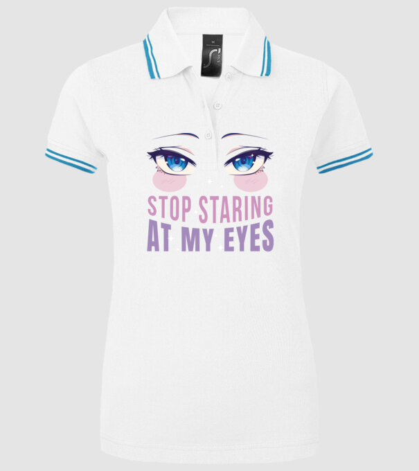 Ochi sexy Anime model alb pe tricou