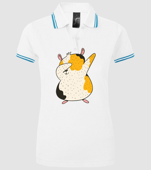 Porcușor de Guineea model alb pe tricou