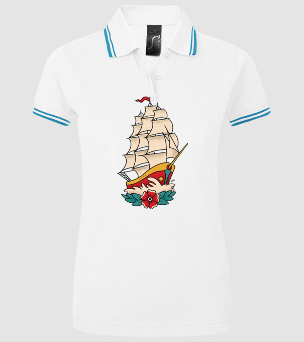 Vapor Tatuaj model alb pe tricou