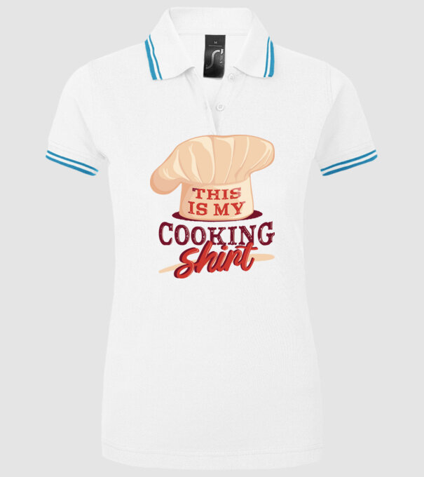 This is my Cooking Shirt model alb pe tricou
