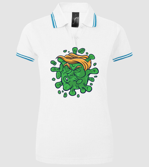 Covid Trump model alb pe tricou