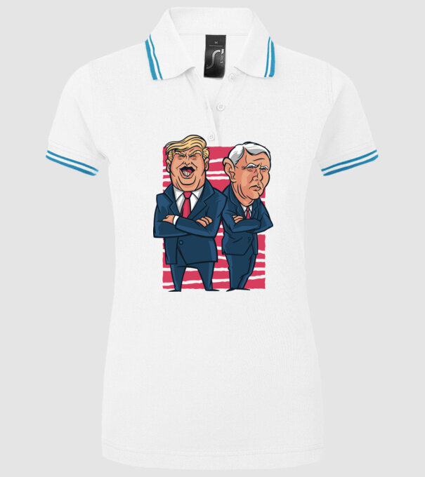 Trump Pence USA model alb pe tricou
