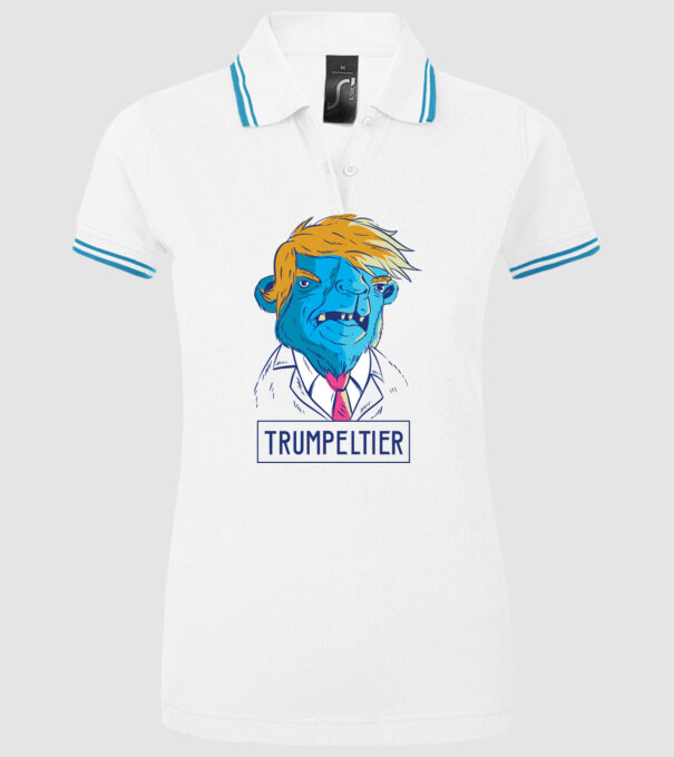 Trumpeltier monstru Trump model alb pe tricou