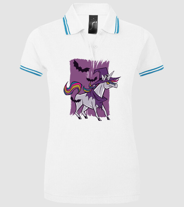 Unicorn vrăjitoare model alb pe tricou