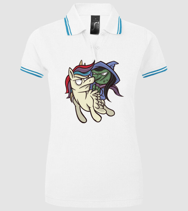 Unicorn vrăjitoare model alb pe tricou