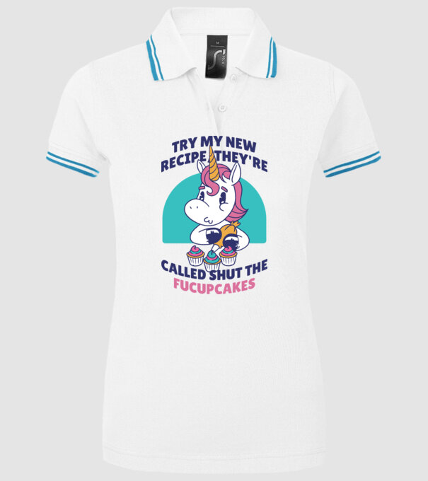 Unicorn Rețetă model alb pe tricou