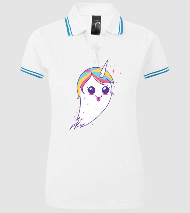 Unicorn Fantoma model alb pe tricou