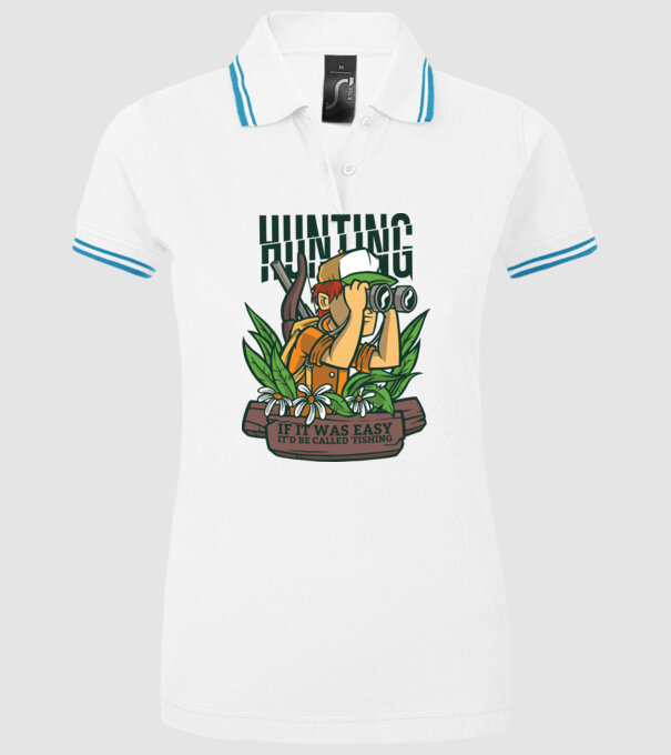 Vânătoarea, dacă ar fi ușoară, s-ar fi numit Pescuit model alb pe tricou