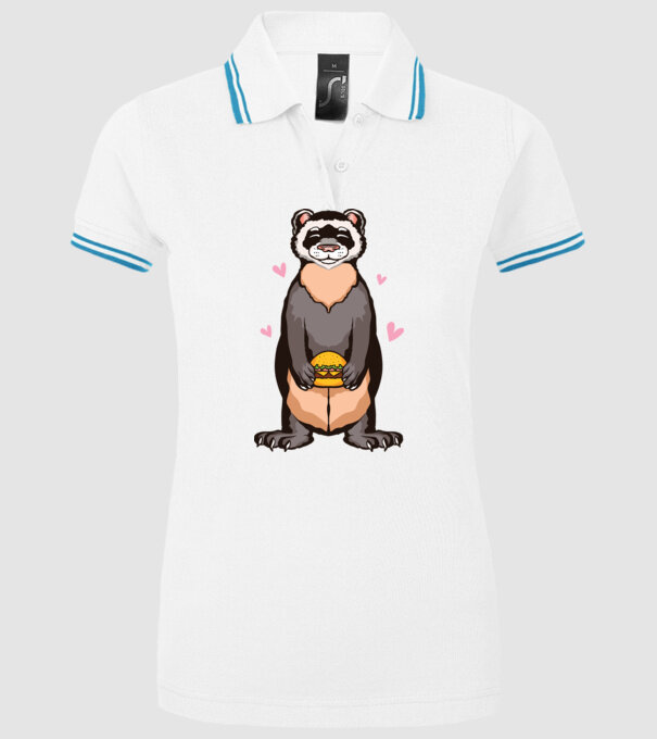 Dihor vânător model alb pe tricou