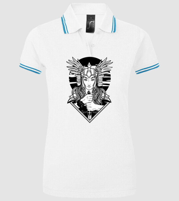 Zeița Valkyrie model alb pe tricou