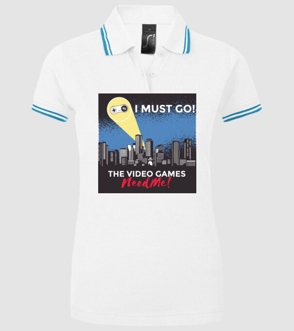 Video games need me - I must go tricou amuzant Gamer model alb pe tricou