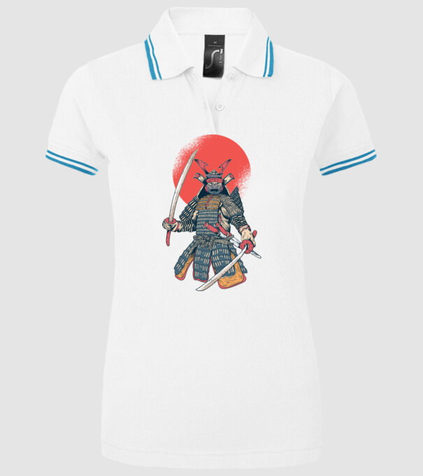 Vintage Samurai tricou arte marțiale orientale model alb pe tricou