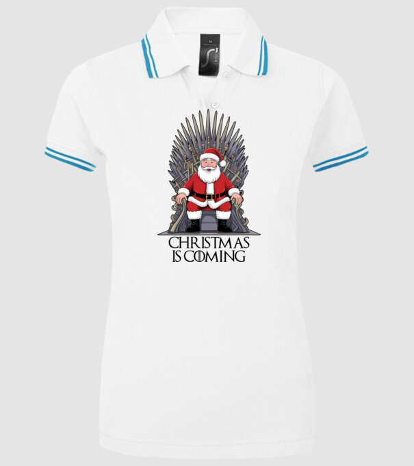 Christmas is Coming Alb model alb pe tricou