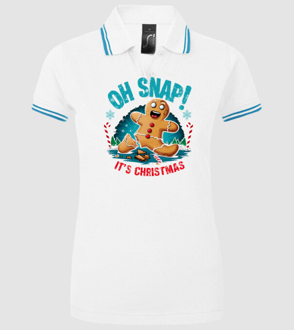 Oh snap! It's christmas Alb model alb pe tricou