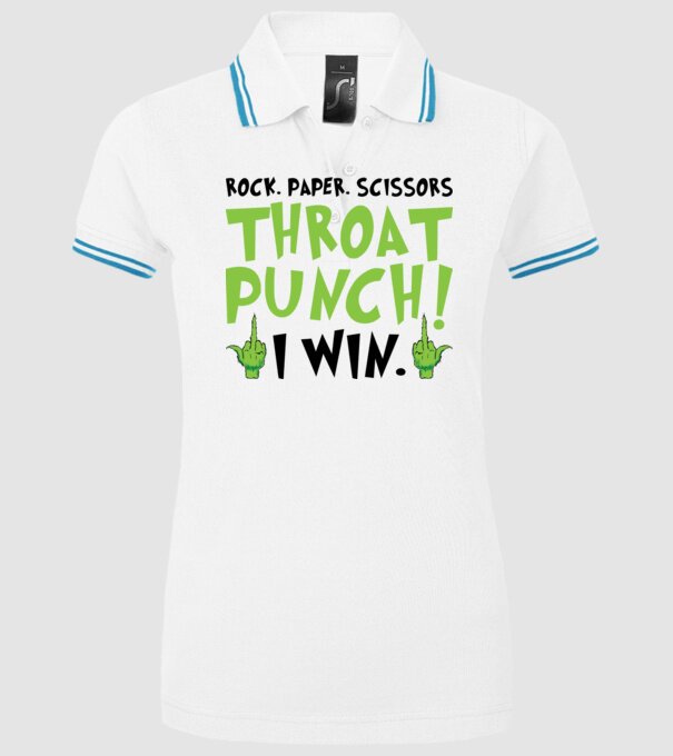 Rock paper scissors - Grinch model alb pe tricou