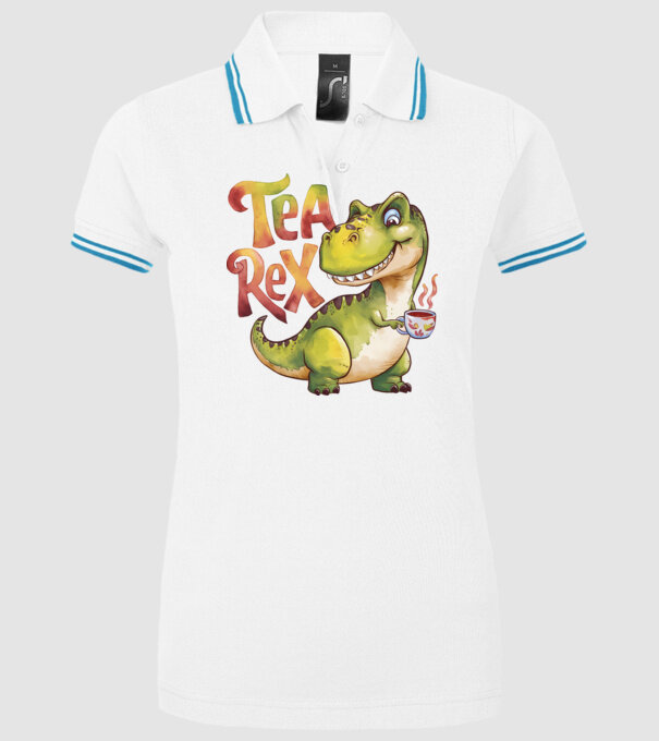 Tea Rex model alb pe tricou