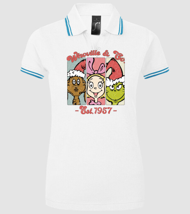 Whoville & Co. - Grinch model alb pe tricou