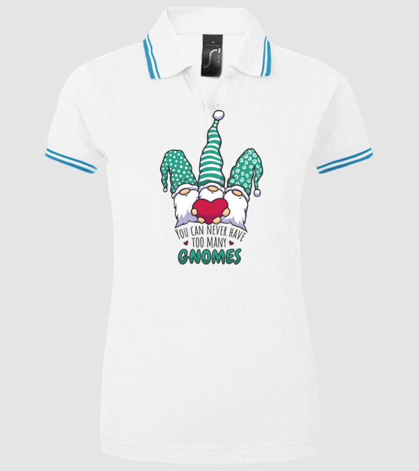 You can never have too many Gnomes model alb pe tricou