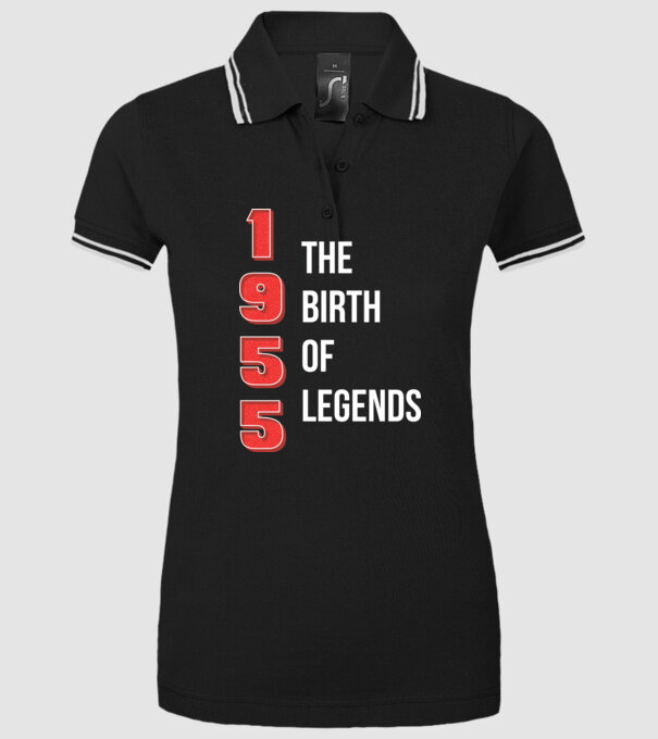 1955 the birth of legends model negru pe tricou