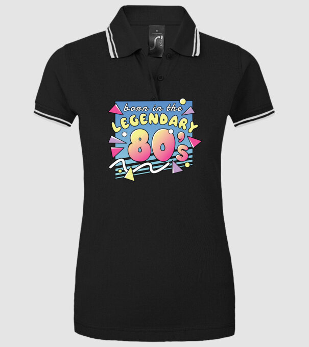 M-am născut în legendarii ani 80 model negru pe tricou